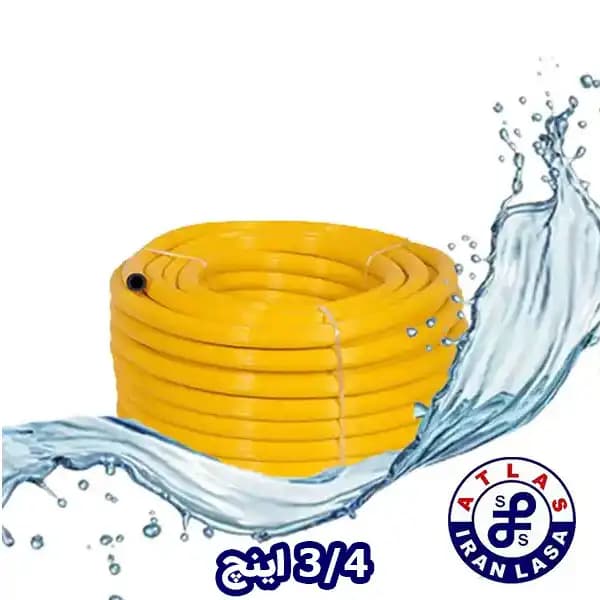 شیلنگ 3/4 پی وی سی رویه رنگی داخل مشکی اطلس