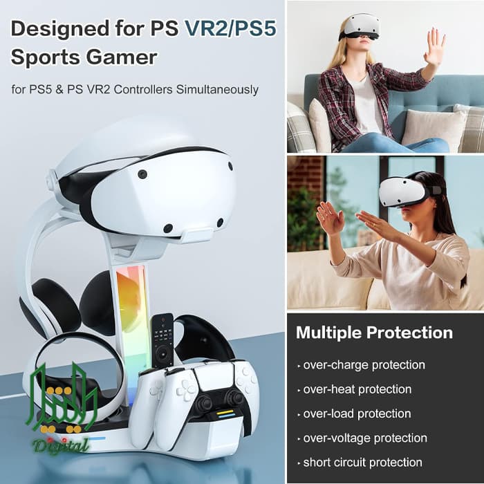 پایه و شارژر همه کاره VR2 برند JYS — تصویر ۸