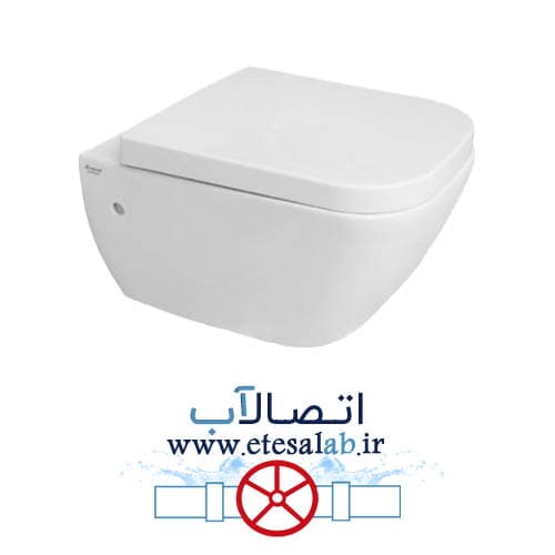 توالت فرنگی وال هنگ مروارید درجه یک مدل کاپریس سایز 54
