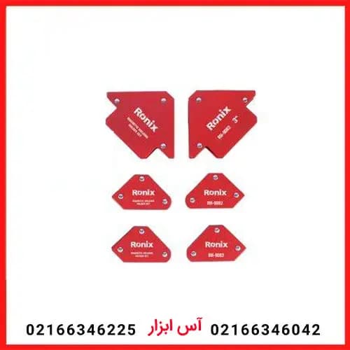 ست گونیا مغناطیسی جوشکاری 6 عددی رونیکس مدل RH-9082 — تصویر ۲