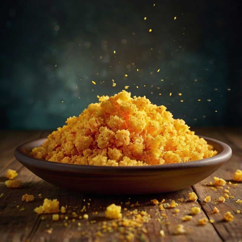 پودر سوخاری رنگی زرد – 500 گرم — تصویر ۳