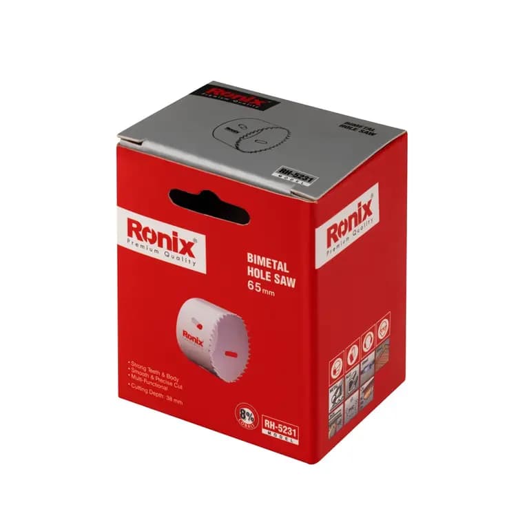 مته گردبر بایمتال سایز 65 میلی متر رونیکس مدل RH-5231 — تصویر ۶