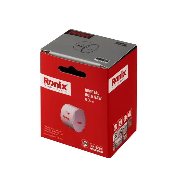 مته گردبر بایمتال 60میلی متری رونیکس مدلRH-5230 — تصویر ۶