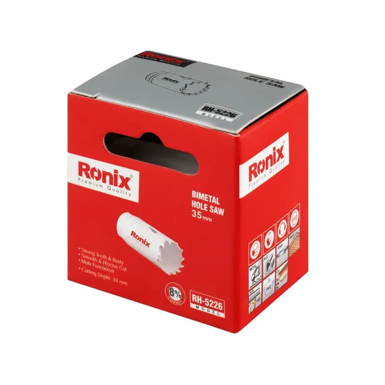 مته گردبر (بایمتال 35)رونیکس مدل RH-5226 — تصویر ۴