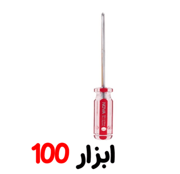 پیچگوشتی دسته کریستالی چهارسو 150*6 – 1129 نوا