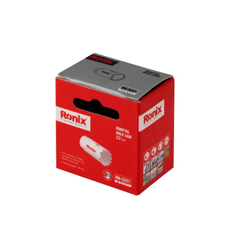مته گردبر بایمتال رونیکس سایز 22 مدل RH-5221 — تصویر ۵