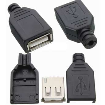 کانکتور USB A مادگی سیم خور — تصویر ۳
