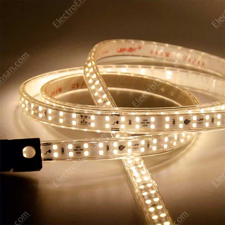 ریسه SMD LED لوپ لایت تراشه 2835 تراکم 180 مدل LA-P180