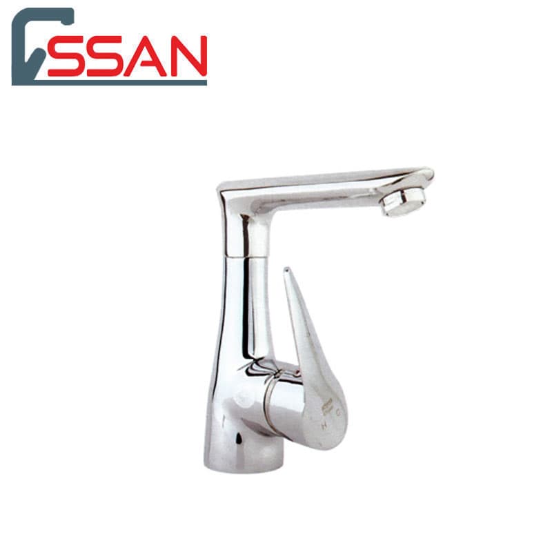 شیر روشویی کروم راسان مدل رابیت — تصویر ۵