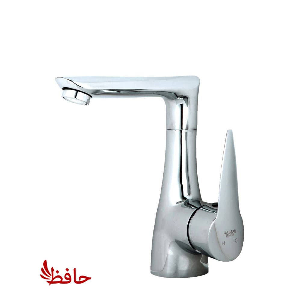 شیر روشویی کروم راسان مدل رابیت — تصویر ۳
