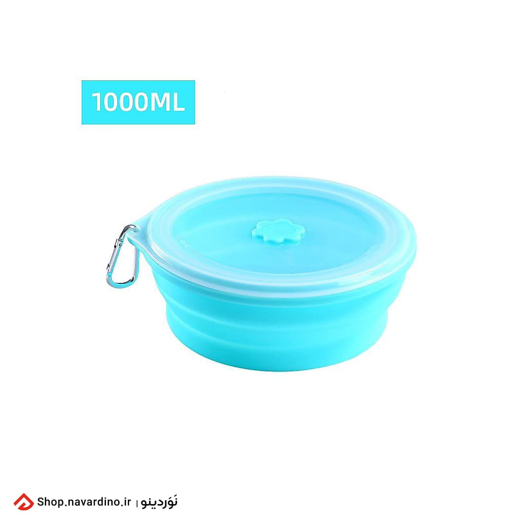 ظرف سیلیکونی تاشو 1000 میلی لیتر D100 — تصویر ۴