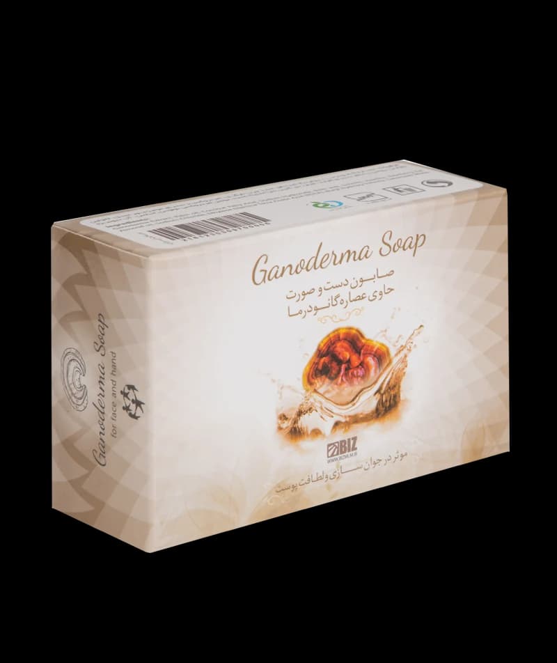 صابون قارچ گانودرما- دست و صورت بیز 100 گرمی