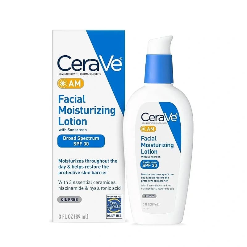 لوسیون مرطوب کننده ضد آفتاب روز سراوی CeraVe SPF 30 حجم 89 میل