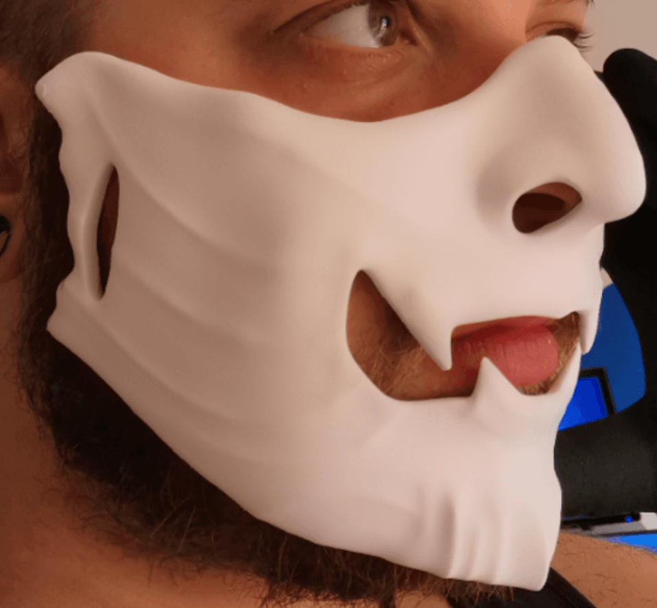ماسک سه بعدی مدل اونی (Oni Mask) کد07 — تصویر ۲