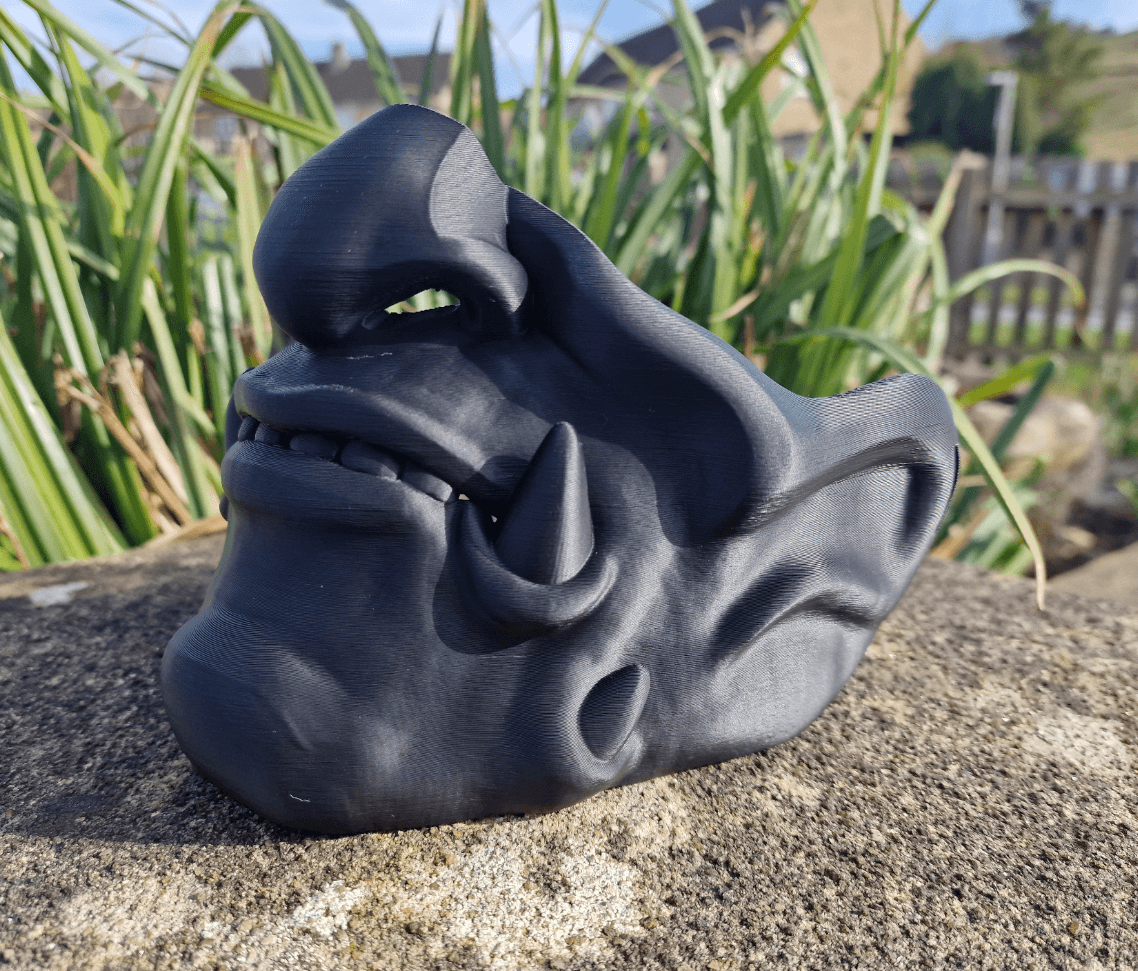ماسک سه بعدی مدل اونی (Oni Mask) کد04 — تصویر ۳