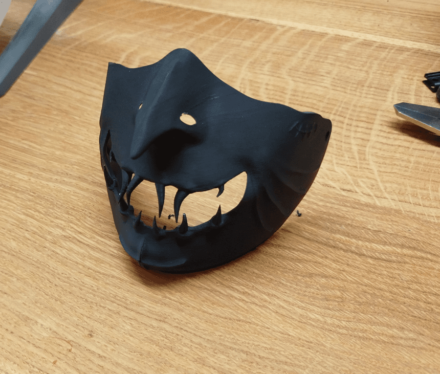 ماسک سه بعدی مدل اونی (Oni Mask) کد03 — تصویر ۲