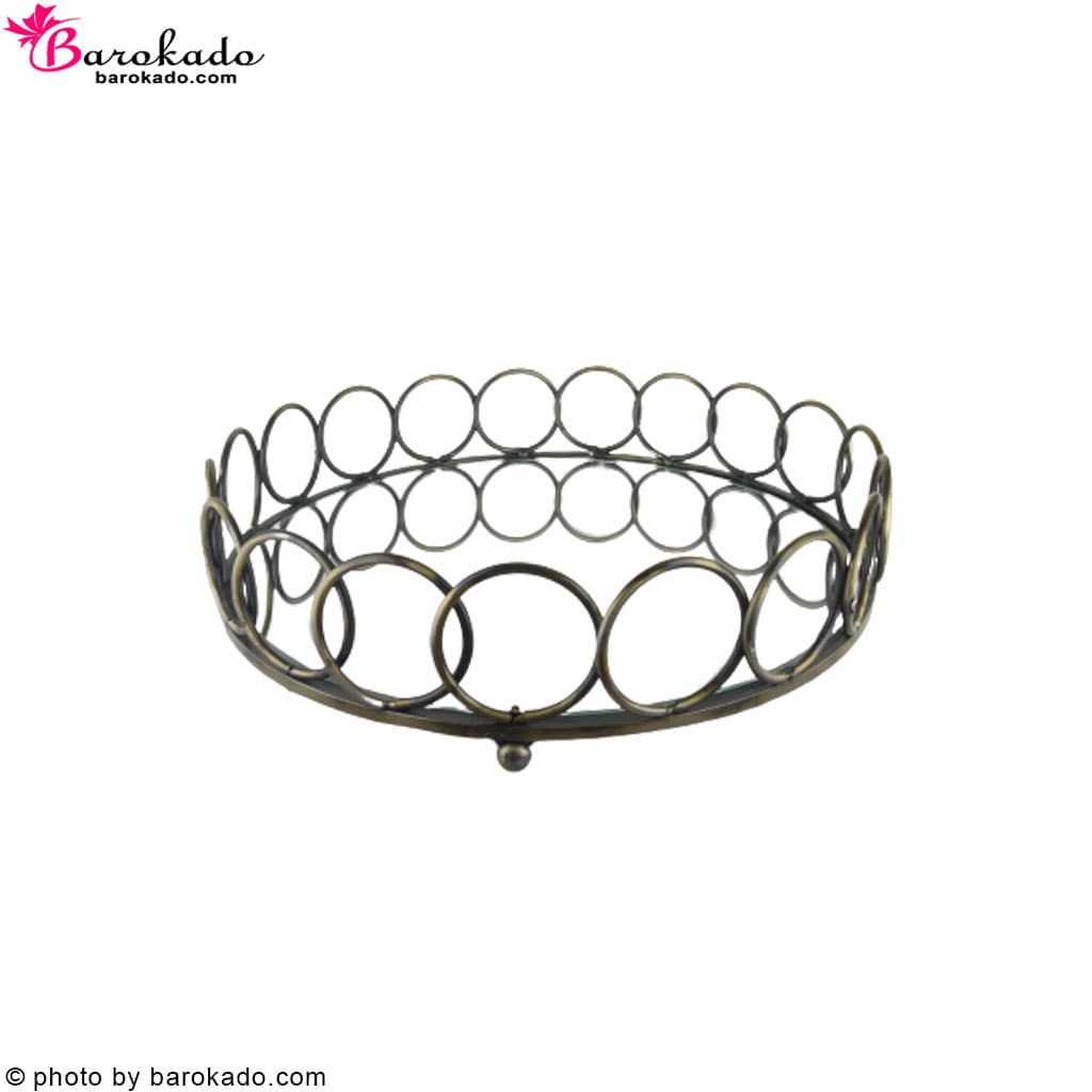سینی کف آینه ای گرد طرح المپیک