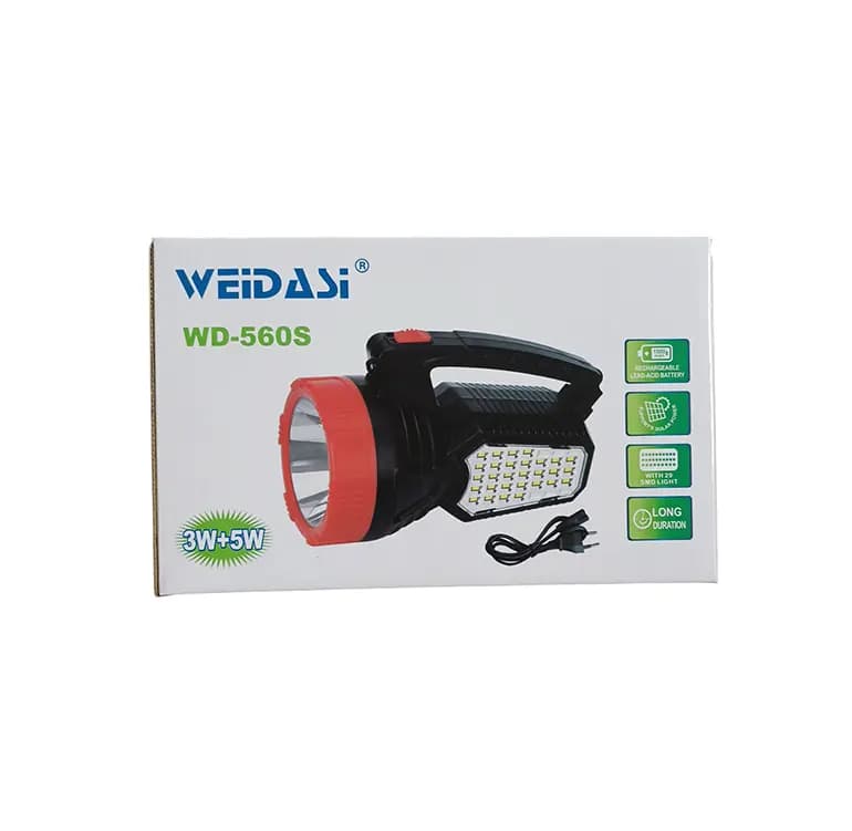 چراغ قوه شارژی ویداسی مدل WD-566S — تصویر ۵