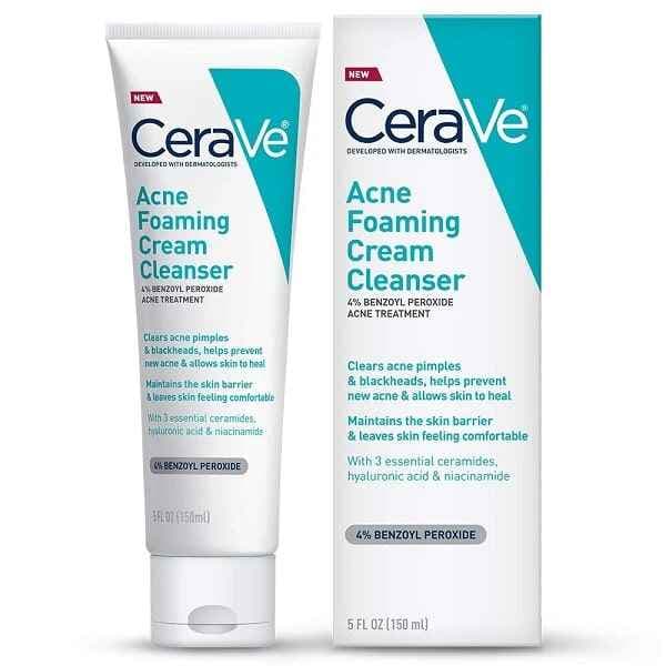 فوم شستشو کرمی ضد جوش و کوچک کننده منافذ سراوی CeraVe حجم 150 میل