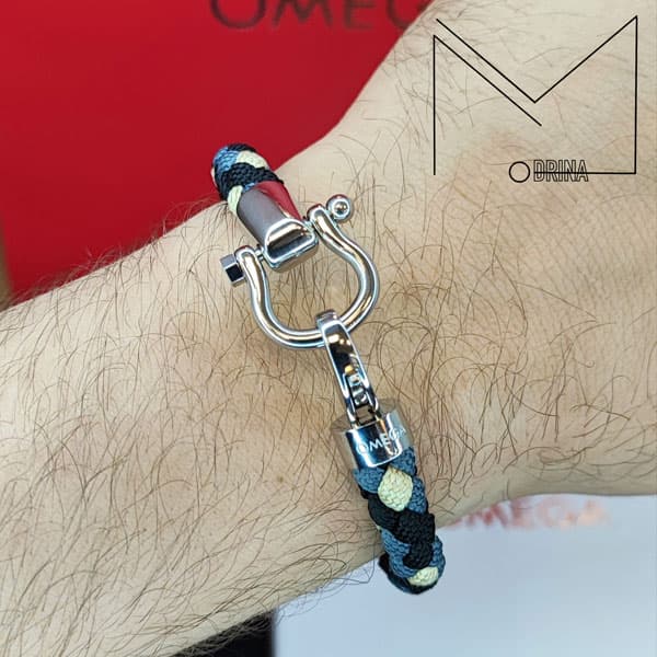 دستبند امگا کنفی رنگی قفل مشکی مستر OMEGA BRACELET — تصویر ۴