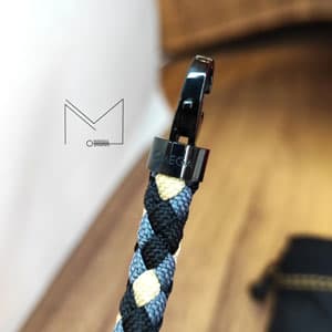 دستبند امگا کنفی رنگی قفل مشکی مستر OMEGA BRACELET — تصویر ۳