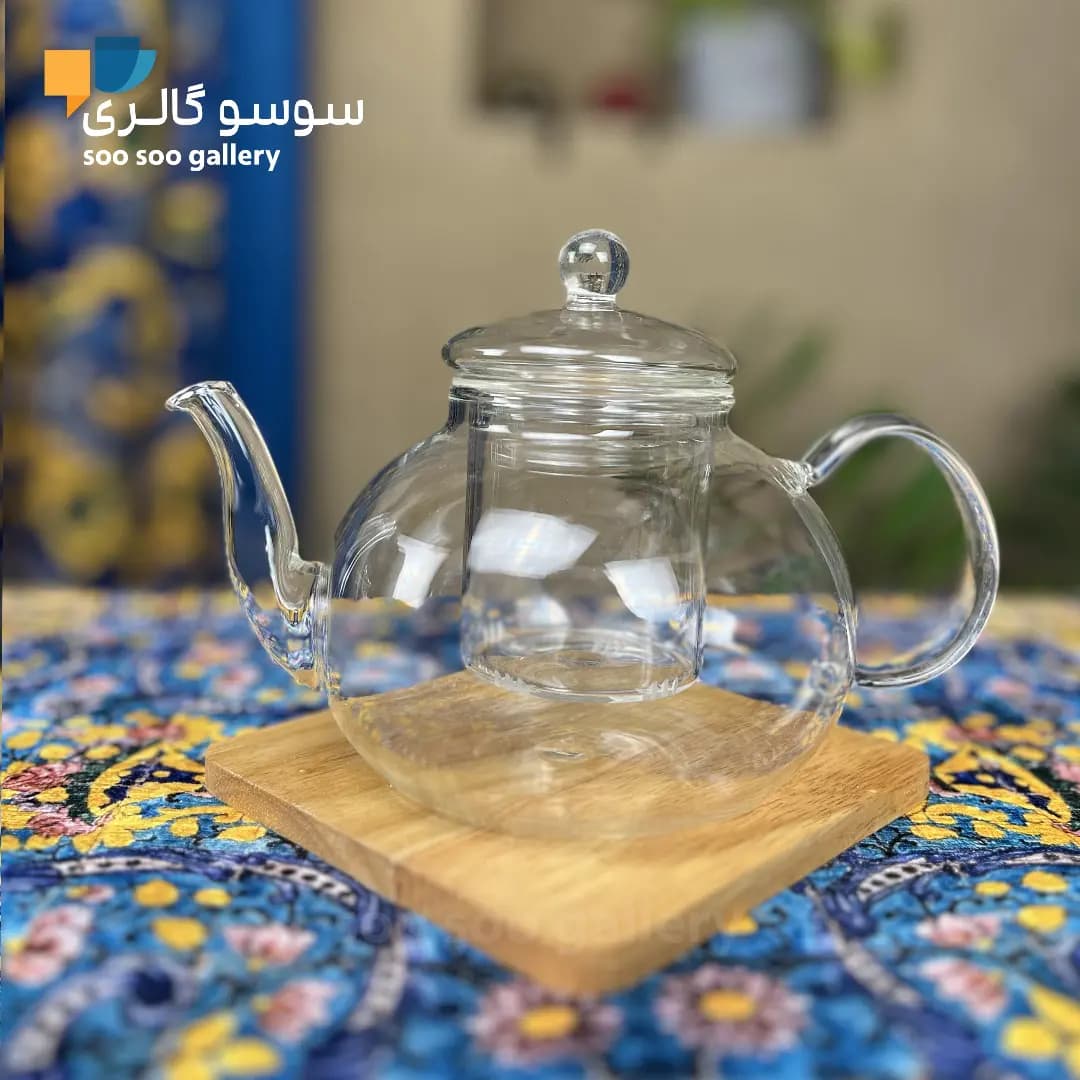 قوری تمام پیرکس 800 میلی لیتر با وارمر — تصویر ۳