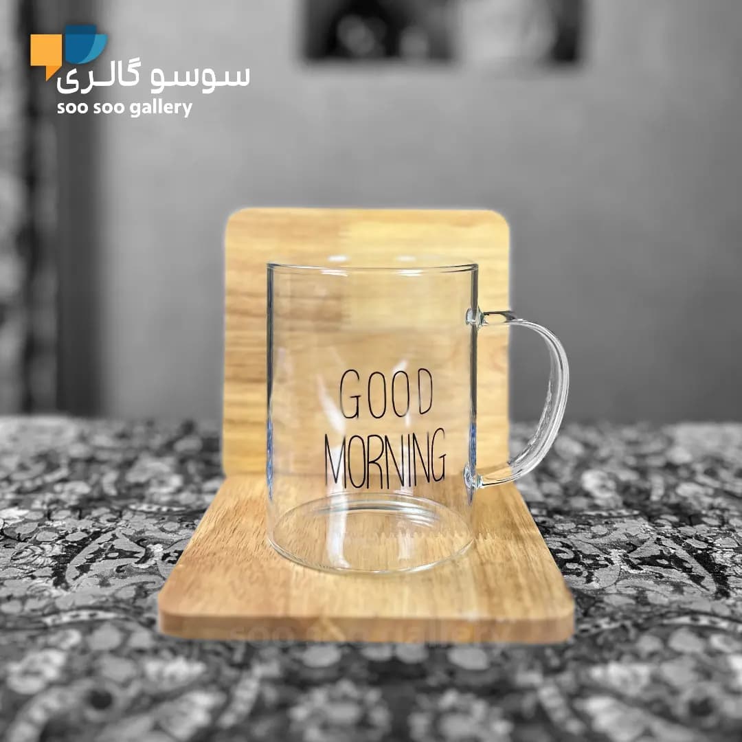 ماگ پیرکس گود مورنینگ دسته دار GOOD MORNING — تصویر ۳