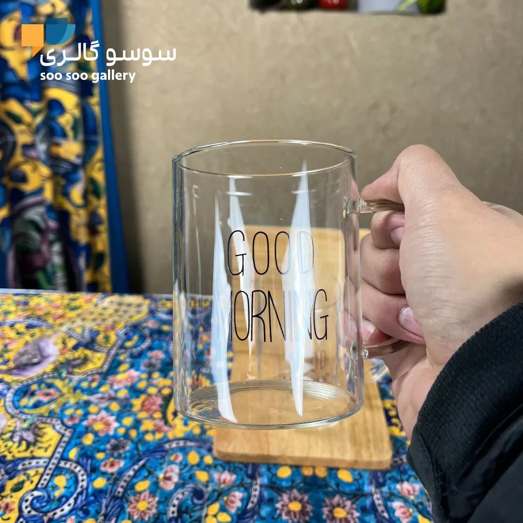ماگ پیرکس گود مورنینگ دسته دار GOOD MORNING — تصویر ۲