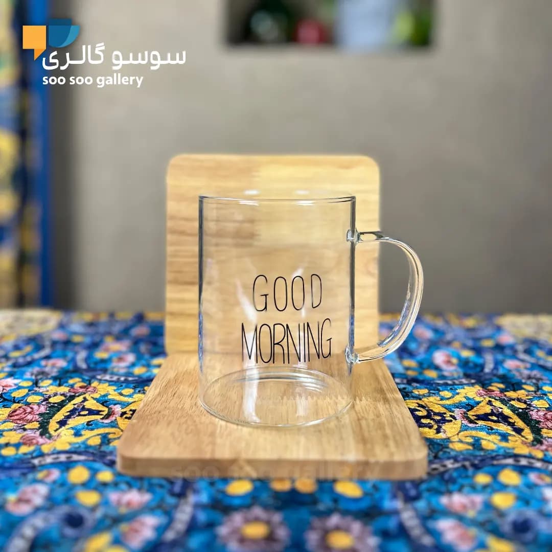 ماگ پیرکس گود مورنینگ دسته دار GOOD MORNING