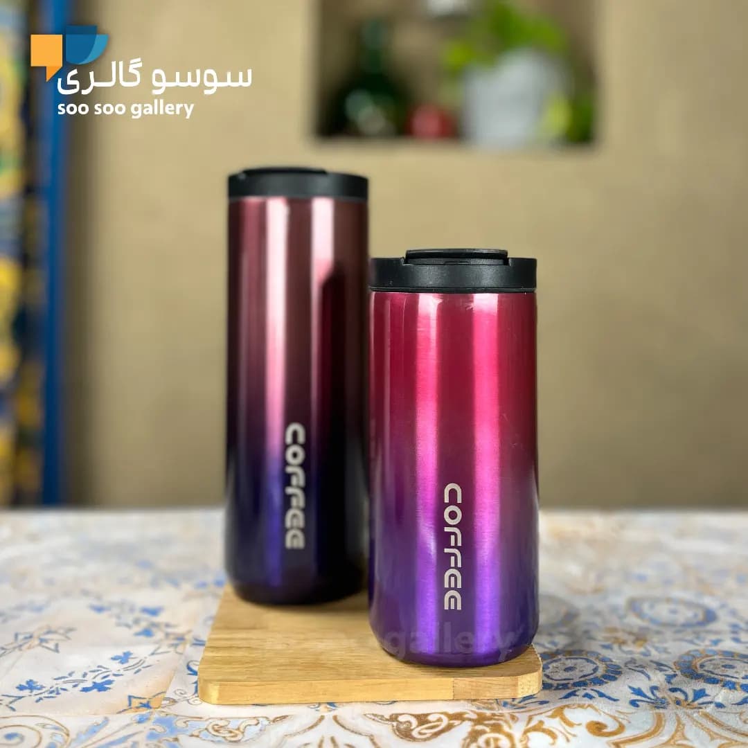 تراول ماگ استوانه ای کافی COFFEE — تصویر ۲