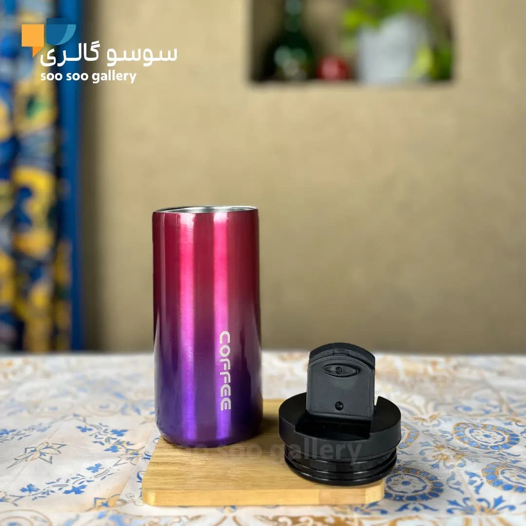 تراول ماگ استوانه ای کافی COFFEE — تصویر ۴