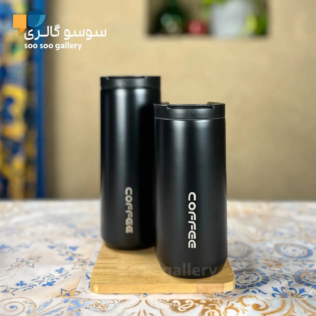 تراول ماگ استوانه ای کافی COFFEE — تصویر ۵
