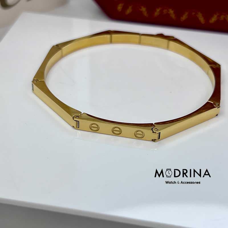 دستبند لاو کارتیه جدید طلایی Cartier — تصویر ۲