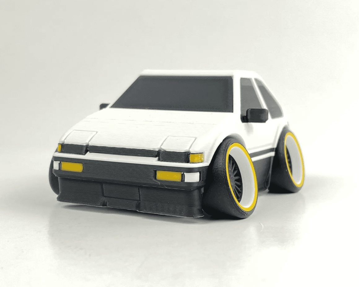 ماشین کارتونی مدل تویوتا AE86 — تصویر ۳