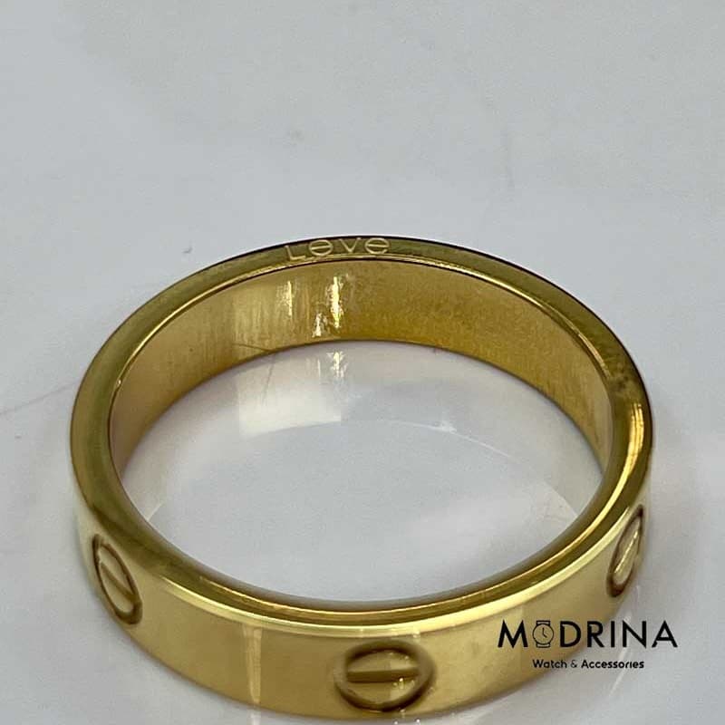 انگشتر لاو کارتیه طلایی مستر Cartier — تصویر ۳