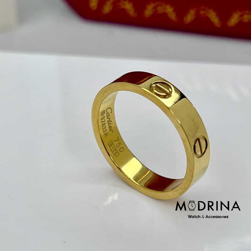 انگشتر لاو کارتیه طلایی مستر Cartier — تصویر ۲