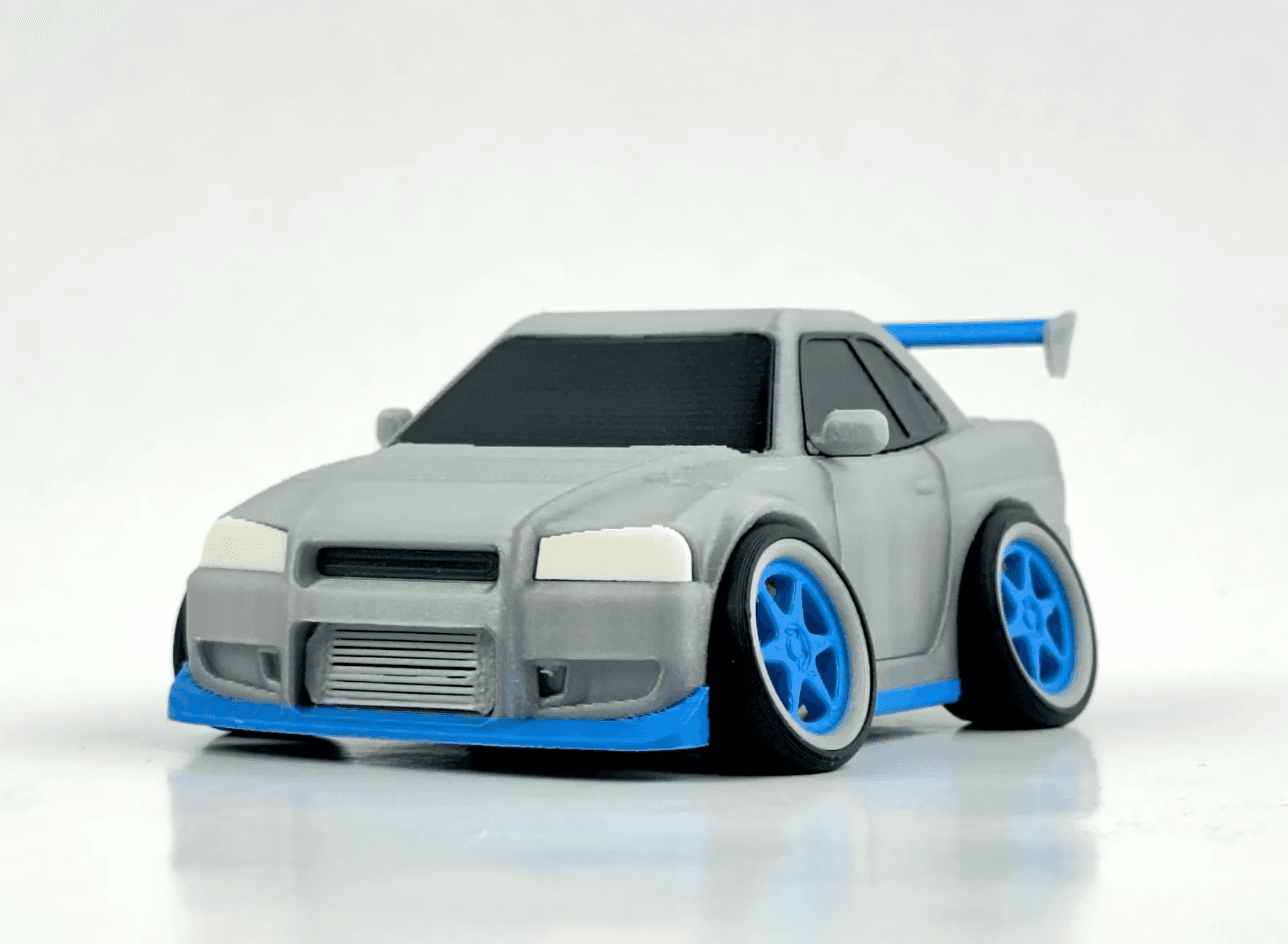 ماشین کارتونی مدل نیسان اسکای‌لاین R34 GTR — تصویر ۲