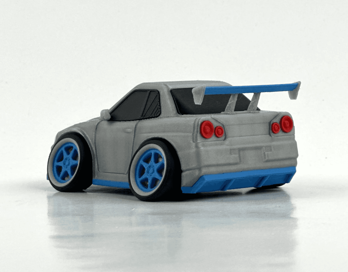 ماشین کارتونی مدل نیسان اسکای‌لاین R34 GTR — تصویر ۳