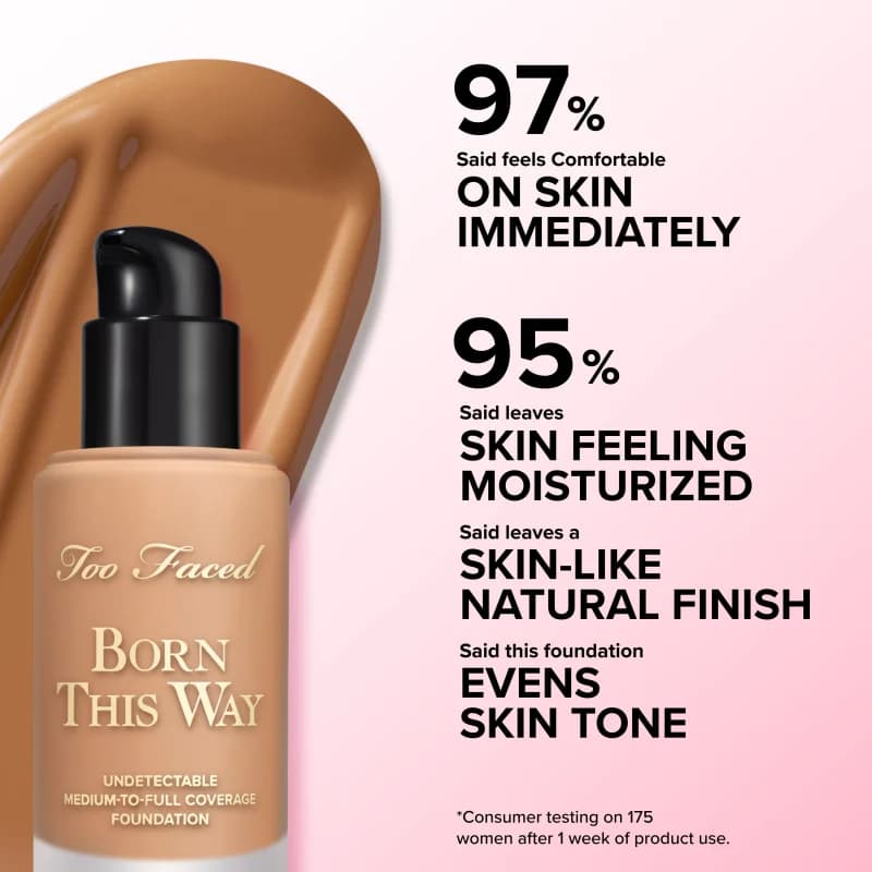 کرمپودر فوق العاده توفیسد Born This Way Foundation – Too Faced — تصویر ۴