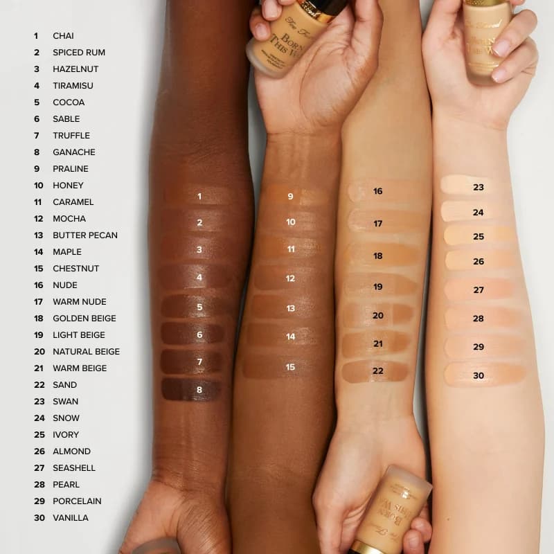 کرمپودر فوق العاده توفیسد Born This Way Foundation – Too Faced — تصویر ۳