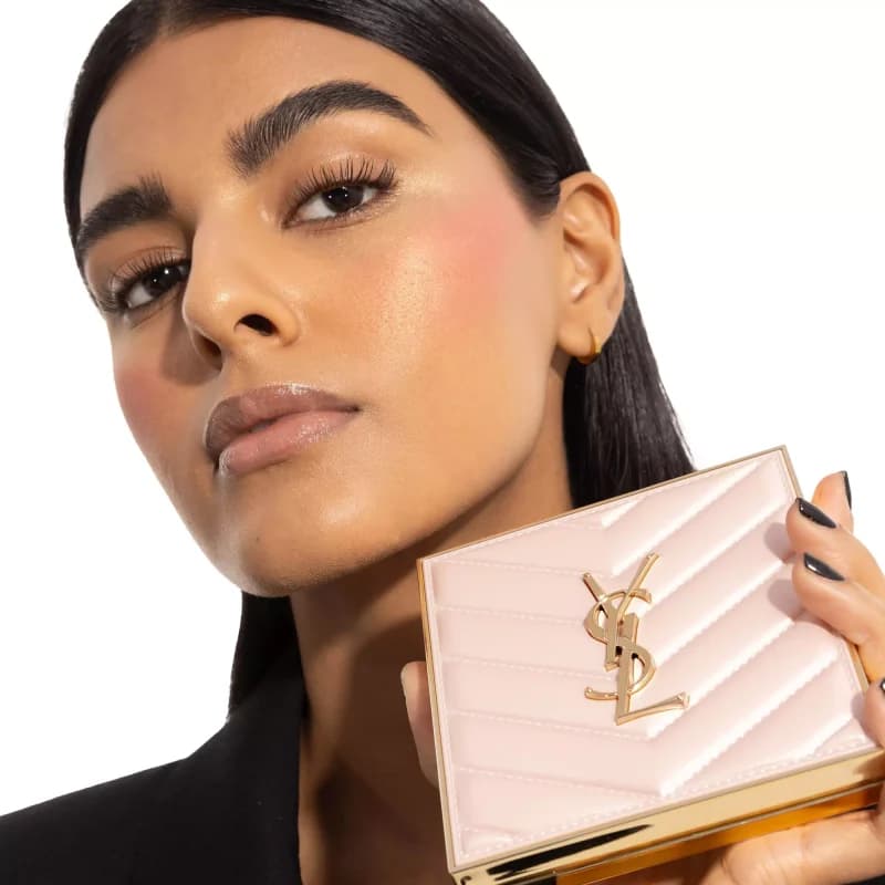 پالت رژگونه و هایلایتر صورت YSL Golden Oasis ایوسن لورن YSL Golden Oasis Face Palette — تصویر ۲