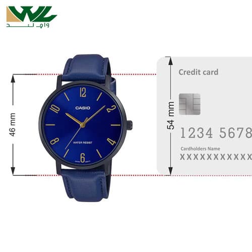 ساعت مچی مردانه کاسیو اصل مدل MTP-VT01BL-2BUDF — تصویر ۷