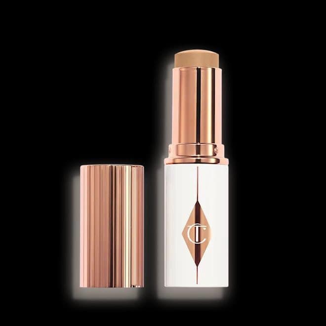 کرم پودر استیکی شارلوت تیلبری رنگ 7.5 medium مناسب کانتور UNREAL SKIN SHEER GLOW TINT HYDRATING FOUNDATION STICK