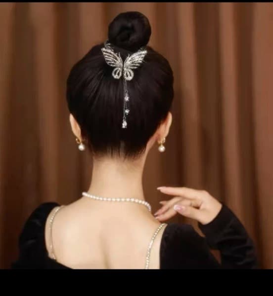 گیره مو گوجه ای پروانه Y500