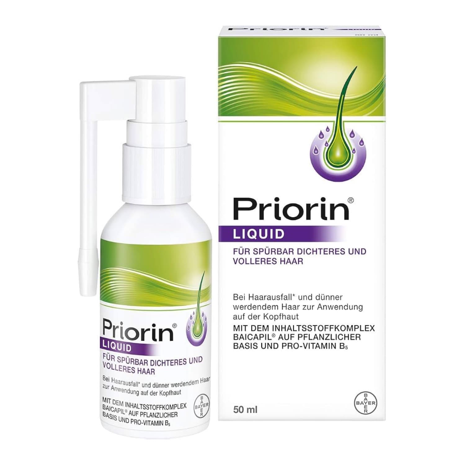 اسپری ضد ریزش و رویش مجدد مو پریورین priorin مدل liquid