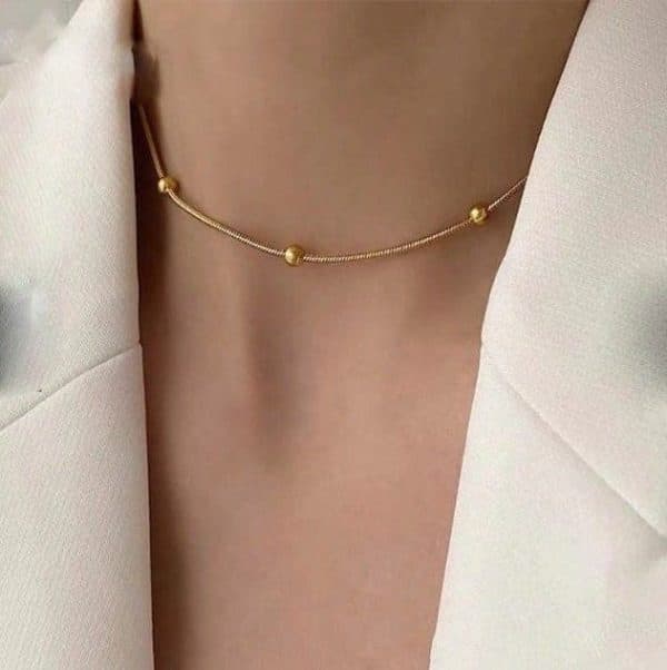 زنجیر ونیزی گوی طلایی CD332