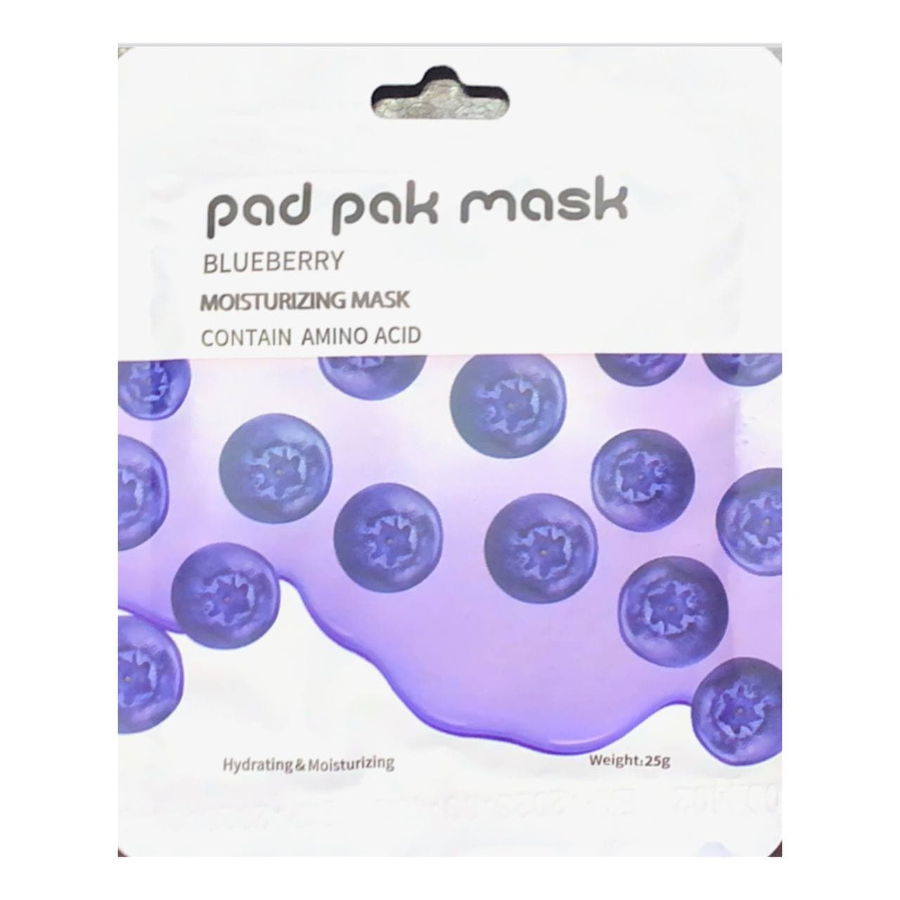 ماسک صورت ورقه‌ای بلوبری پد پاک pad pak