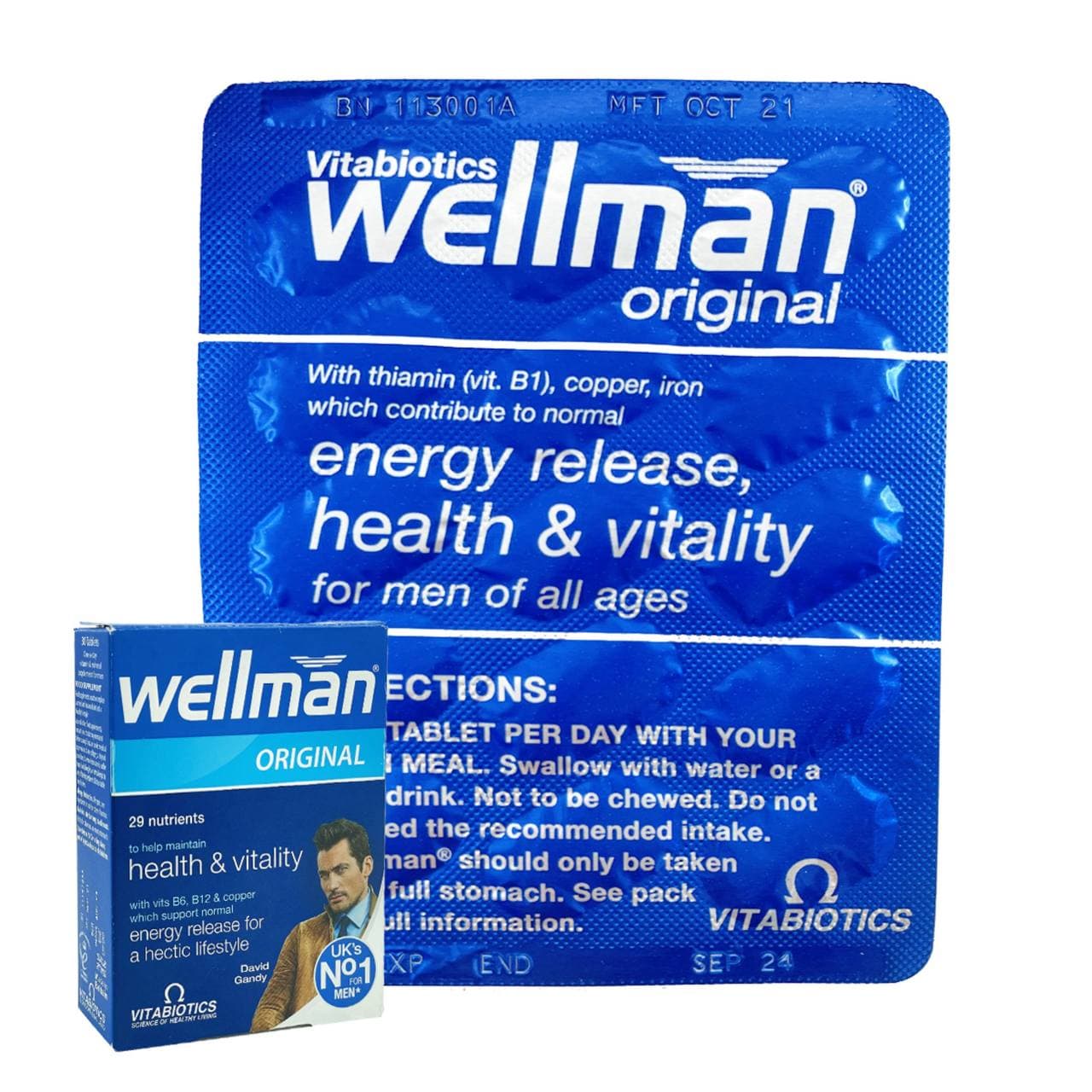 قرص مولتی ویتامین آقایان ول من ویتابیوتیکس Wellman Original — تصویر ۴
