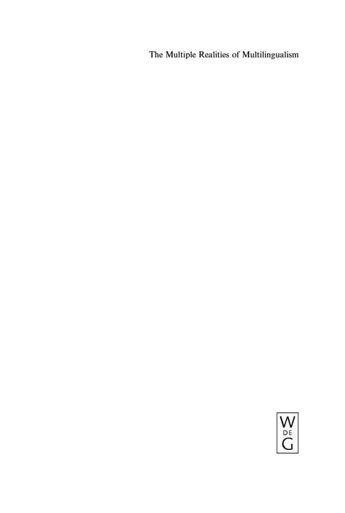 کتاب The Multiple Realities of Multilingualism (واقعیت‌های چندگانه چندزبانگی) نسخه انگلیسی PDF