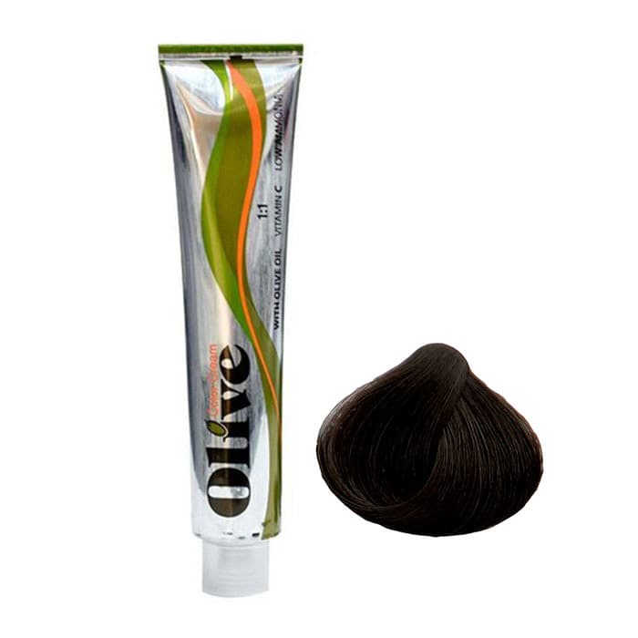 رنگ مو الیو شماره 1.1 سری دودی رنگ مشکی پر کلاغی Olive